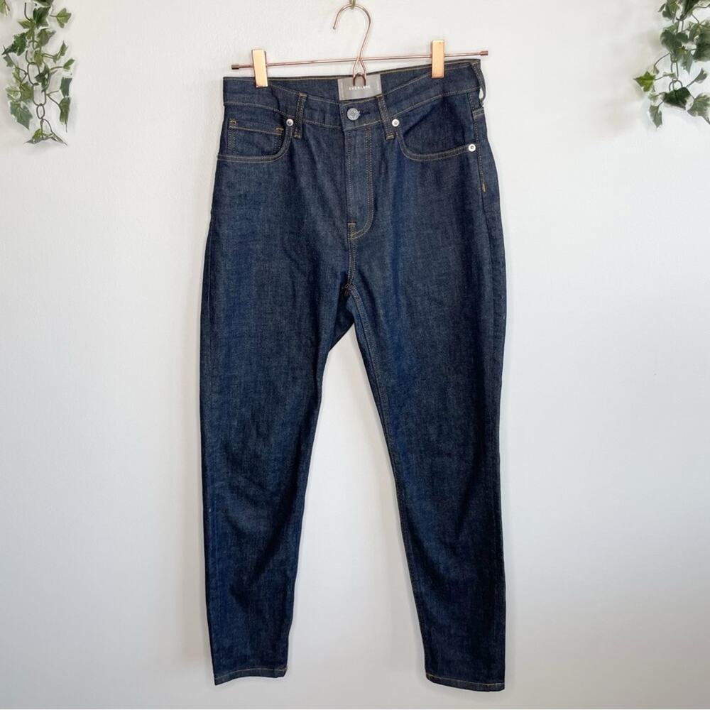 EVERLANE Dark Wash High Rise Straight Leg Jeans Size 28